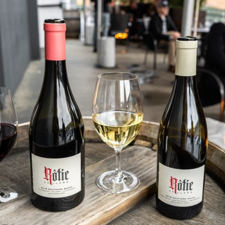 Wine tasting at Rotie Cellars